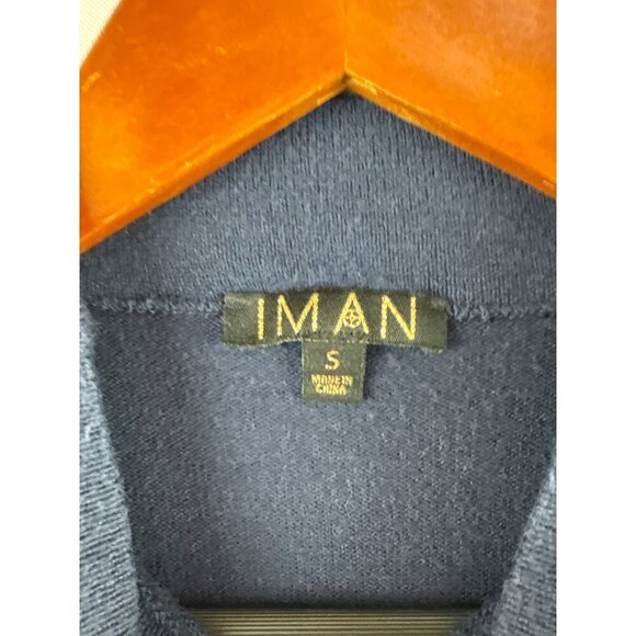 Iman Navy Turtleneck Sweater Small - Picture 4 of 5